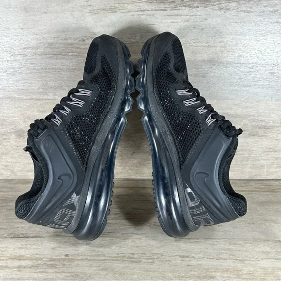 Nike Air Max Plus Running Training Sneakers Triple Black Women 7 - Picture 8 of 10